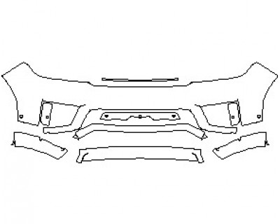 2023 LAND ROVER RANGE ROVER SPORT HSE BUMPER WITH SENSORS