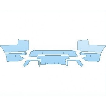 PAINT PROTECTION KIT - 2025 LAND ROVER RANGE ROVER SPORT HSE DYNAMIC REAR BUMPER WITH SENSORS - PRECUT PPF CLEAR BRA WRAP