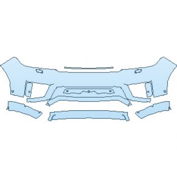 PAINT PROTECTION KIT - 2025 LAND ROVER RANGE ROVER SPORT HSE DYNAMIC BUMPER WITH WASHERS & SENSORS - PRECUT PPF CLEAR BRA WRAP