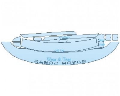 PAINT PROTECTION KIT - 2022 LAND ROVER RANGE ROVER SPORT SUPERCHARGED COMMON WEAR AREA KIT - PRECUT PPF CLEAR BRA WRAP