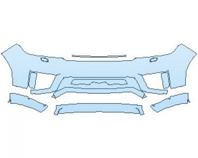 PAINT PROTECTION KIT - 2022 LAND ROVER RANGE ROVER SPORT SUPERCHARGED BUMPER WITH WASHERS - PRECUT PPF CLEAR BRA WRAP