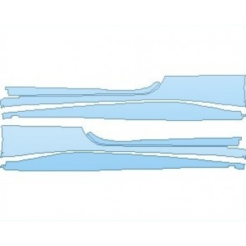 PAINT PROTECTION KIT - 2021 FERRARI 488 CHALLENGE EVO ROCKER PANELS - PRECUT PPF CLEAR BRA WRAP