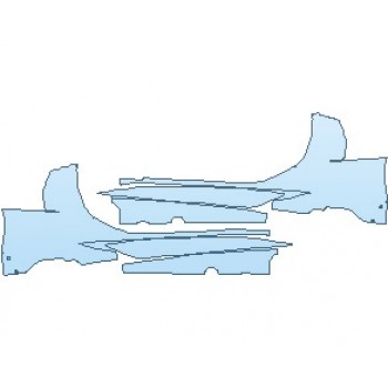 PAINT PROTECTION KIT - 2021 CHEVROLET CORVETTE STINGRAY WITH Z51 PERFORMANCE PKG. CONVERTIBLE ROCKER PANELS - PRECUT PPF CLEAR BRA WRAP