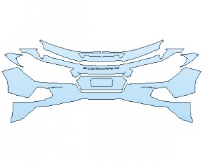 PAINT PROTECTION KIT - 2020 CHEVROLET CORVETTE STINGRAY WITH Z51 PERFORMANCE PKG. CONVERTIBLE REAR BUMPER WITH SPLASH GUARDS - PRECUT PPF CLEAR BRA WRAP