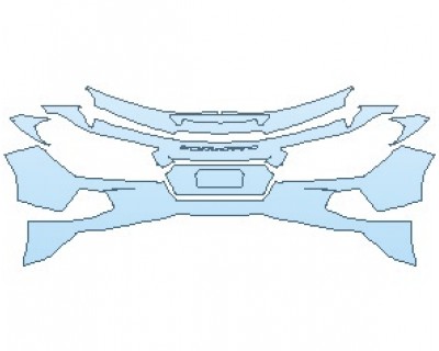 2020 CHEVROLET CORVETTE STINGRAY WITH Z51 PERFORMANCE PKG. CONVERTIBLE REAR BUMPER WITH SPLASH GUARDS