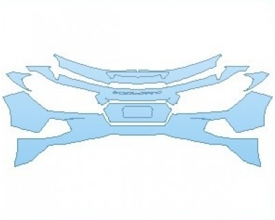 2021 CHEVROLET CORVETTE STINGRAY WITH Z51 PERFORMANCE PKG. CONVERTIBLE REAR BUMPER WITHOUT SPLASH GUARDS