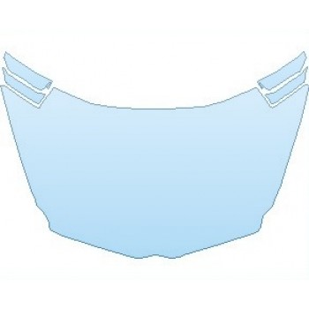 PAINT PROTECTION KIT - 2023 LAMBORGHINI AVENTADOR SVJ COUPE FULL HOOD (WRAPPED EDGES) - PRECUT PPF CLEAR BRA WRAP