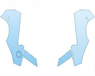 PAINT PROTECTION KIT - 2023 LAMBORGHINI AVENTADOR SVJ COUPE REAR QUARTER PANELS - PRECUT PPF CLEAR BRA WRAP