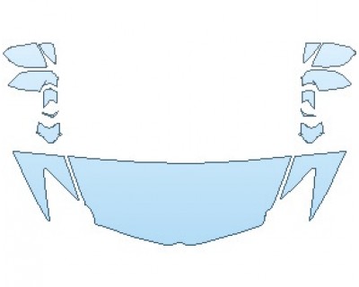 PAINT PROTECTION KIT - 2023 LAMBORGHINI AVENTADOR SVJ COUPE HOOD (WRAPPED EDGES) - PRECUT PPF CLEAR BRA WRAP