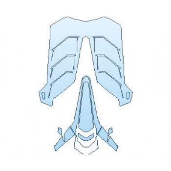 PAINT PROTECTION KIT - 2023 LAMBORGHINI AVENTADOR SVJ COUPE ENGINE COVER - PRECUT PPF CLEAR BRA WRAP