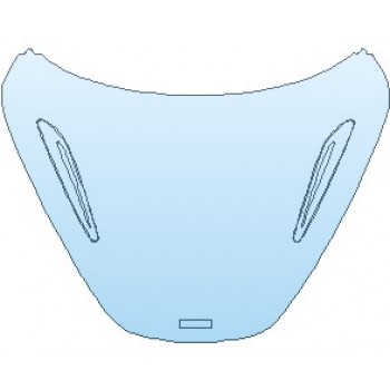 PAINT PROTECTION KIT - 2021 MCLAREN 720S BASE COUPE FULL HOOD (WRAPPED EDGES) - PRECUT PPF CLEAR BRA WRAP