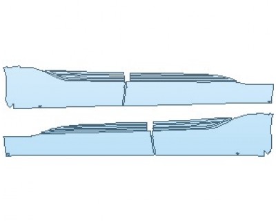 PAINT PROTECTION KIT - 2022 AUDI E-TRON PREMIUM PLUS SPORTBACK ROCKER PANELS - PRECUT PPF CLEAR BRA WRAP