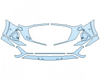 2023 AUDI E-TRON PREMIUM SPORTBACK BUMPER WITH SENSORS