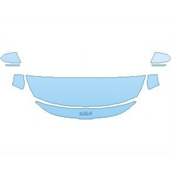 PAINT PROTECTION KIT - 2022 KIA SELTOS LX HOOD (WRAPPED EDGES) - PRECUT PPF CLEAR BRA WRAP