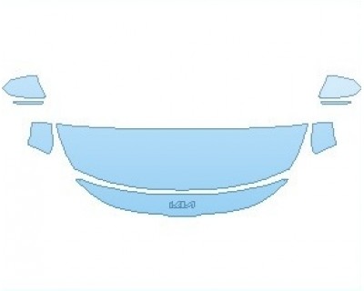 PAINT PROTECTION KIT - 2022 KIA SELTOS LX HOOD (WRAPPED EDGES) - PRECUT PPF CLEAR BRA WRAP