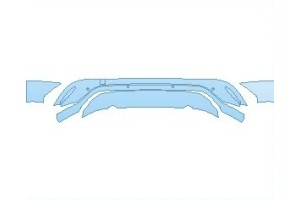 2027 JAGUAR F-PACE BASE REAR BUMPER LOWER WITH SENSORS