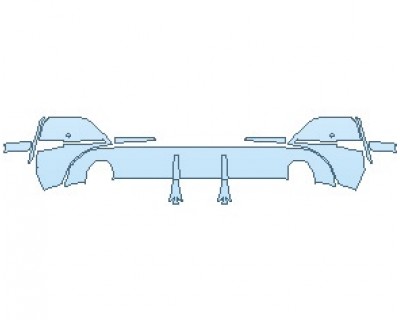 PAINT PROTECTION KIT - 2025 BMW 4 SERIES M SPORT GRAN COUPE REAR DIFFUSER - PRECUT PPF CLEAR BRA WRAP