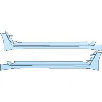 PAINT PROTECTION KIT - 2024 BMW 4 SERIES M SPORT GRAN COUPE ROCKER PANELS - PRECUT PPF CLEAR BRA WRAP