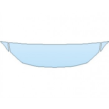 PAINT PROTECTION KIT - 2024 BMW 4 SERIES M SPORT GRAN COUPE HOOD 18 INCH (NO WRAPPED EDGES) - PRECUT PPF CLEAR BRA WRAP
