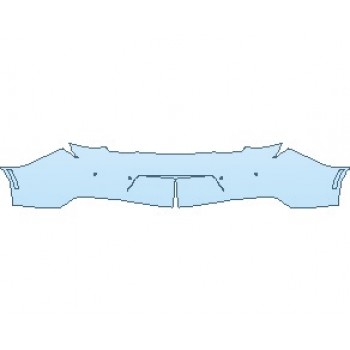 PAINT PROTECTION KIT - 2025 CHEVROLET CAMARO ZL1 CONVERTIBLE REAR BUMPER WITH SENSORS - PRECUT PPF CLEAR BRA WRAP