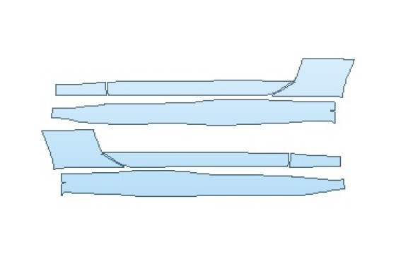 Precut PPF Kit – Clear Bra Paint Protection Film PAINT PROTECTION KIT - 2027 CHEVROLET CAMARO ZL1 CONVERTIBLE ROCKER PANELS - PRECUT PPF CLEAR BRA WRAP