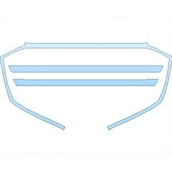 PAINT PROTECTION KIT - 2023 AUDI A7 PREMIUM PLUS GRILLE - PRECUT PPF CLEAR BRA WRAP
