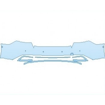 PAINT PROTECTION KIT - 2025 AUDI A7 PREMIUM REAR BUMPER WITH SENSORS - PRECUT PPF CLEAR BRA WRAP