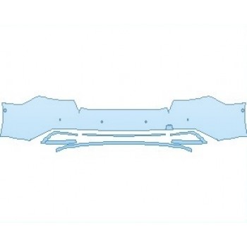 2021 AUDI A7 PREMIUM PLUS REAR BUMPER WITH SENSORS