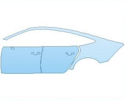PAINT PROTECTION KIT - 2025 AUDI A7 PREMIUM REAR QUARTER PANEL & DOORS LEFT SIDE - PRECUT PPF CLEAR BRA WRAP