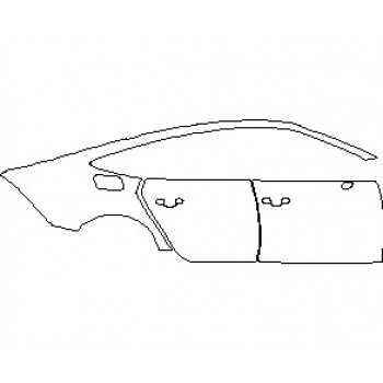 2022 AUDI A7 PREMIUM REAR QUARTER PANEL AND DOORS RIGHT SIDE