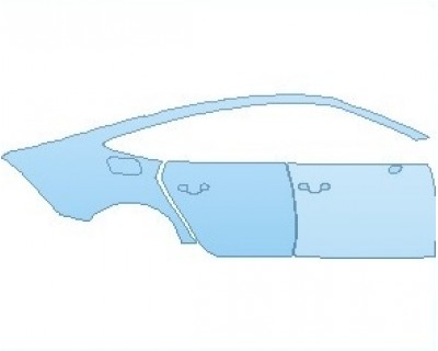 PAINT PROTECTION KIT - 2025 AUDI A7 PREMIUM REAR QUARTER PANEL & DOORS RIGHT SIDE - PRECUT PPF CLEAR BRA WRAP