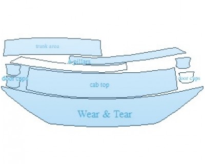 PAINT PROTECTION KIT - 2025 AUDI A7 PREMIUM COMMON WEAR AREA KIT - PRECUT PPF CLEAR BRA WRAP