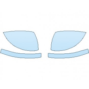 PAINT PROTECTION KIT - 2024 VOLKSWAGEN TIGUAN SEL R-LINE MIRRORS - PRECUT PPF CLEAR BRA WRAP