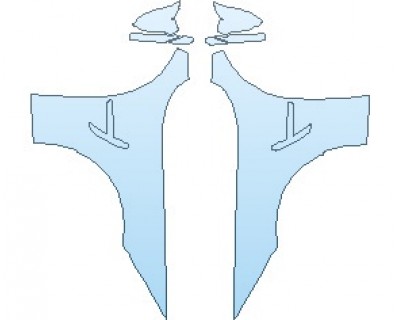 PAINT PROTECTION KIT - 2020 BMW M3 SEDAN FULL FENDER WRAPPED EDGES - INVISIBLEMASK - 3M PAINT PROTECTION