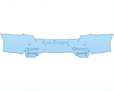 PAINT PROTECTION KIT - 2020 BMW M3 SEDAN REAR BUMPER - INVISIBLEMASK - 3M PAINT PROTECTION