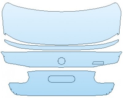 PAINT PROTECTION KIT - 2020 BMW M3 SEDAN REAR DECK LID - INVISIBLEMASK - 3M PAINT PROTECTION