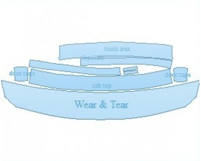 PAINT PROTECTION KIT - 2020 BMW M3 SEDAN COMMON WEAR AREA KIT AREAS - INVISIBLEMASK - 3M PAINT PROTECTION