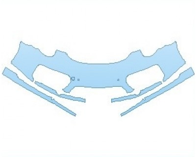 PAINT PROTECTION KIT - 2019 PORSCHE 911 TURBO S COUPE BUMPER WITH SENSORS - PRECUT PPF CLEAR BRA WRAP