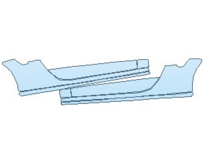 PAINT PROTECTION KIT - 2019 PORSCHE 911 TURBO S COUPE ROCKER PANELS - PRECUT PPF CLEAR BRA WRAP