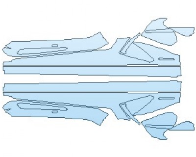PAINT PROTECTION KIT - 2021 LAMBORGHINI HURACAN EVO RWD COUPE ROCKER PANELS - PRECUT PPF CLEAR BRA WRAP