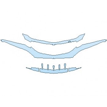 PAINT PROTECTION KIT - 2023 ACURA NSX  LOWER BUMPER - PRECUT PPF CLEAR BRA WRAP