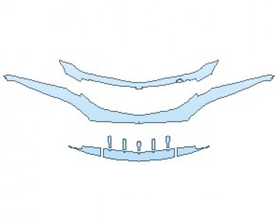 2024 ACURA NSX  LOWER BUMPER - PRECUT PPF CLEAR BRA WRAP