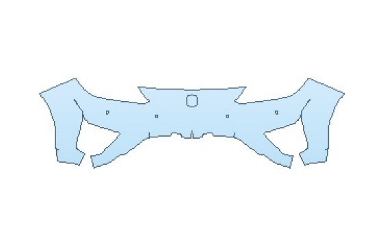 2027 ACURA NSX  REAR BUMPER WITH SENSORS - PRECUT PPF CLEAR BRA WRAP