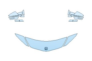 2027 ACURA NSX HOOD 18 INCH (WRAPPED EDGES)