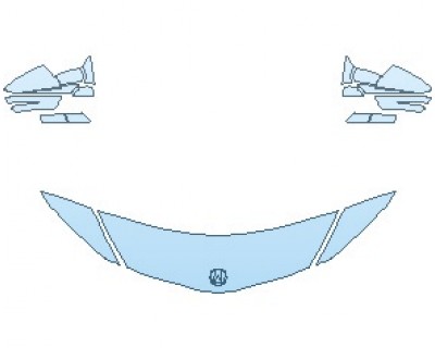 2024 ACURA NSX  HOOD 18 INCH (WRAPPED EDGES) - PRECUT PPF CLEAR BRA WRAP