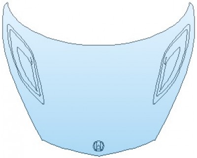 2023 ACURA NSX  FULL HOOD (NO WRAPPED EDGES)