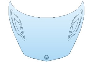 2027 ACURA NSX FULL HOOD (WRAPPED EDGES)