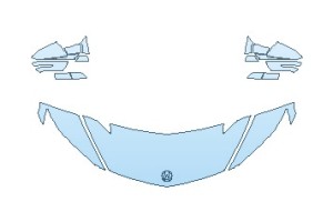 2027 ACURA NSX HOOD (NO WRAPPED EDGES)