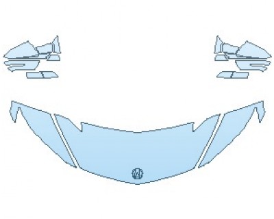 2024 ACURA NSX  HOOD (NO WRAPPED EDGES) - PRECUT PPF CLEAR BRA WRAP