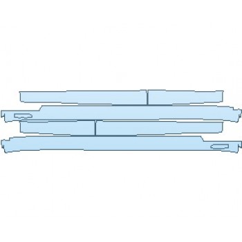 PAINT PROTECTION KIT - 2022 BMW X3 M SPORT ROCKER PANELS - PRECUT PPF CLEAR BRA WRAP